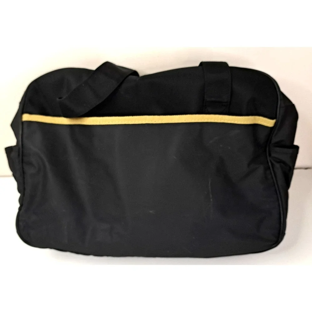 Enfamil Lipil Diaper Bag Black Tan Polka Dot Lining Infant Formula Pocket 14x9x5